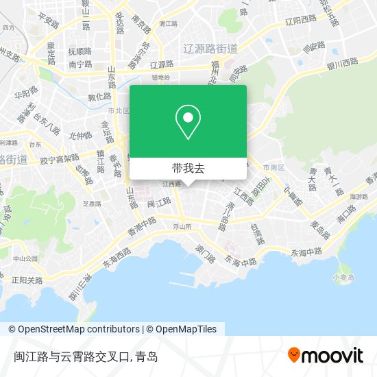 闽江路与云霄路交叉口地图