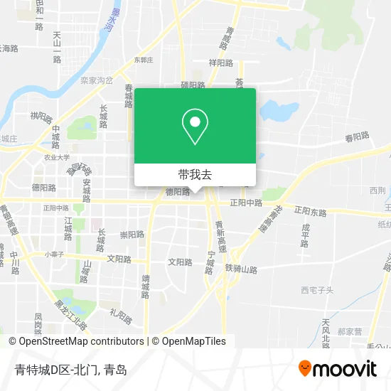 青特城D区-北门地图
