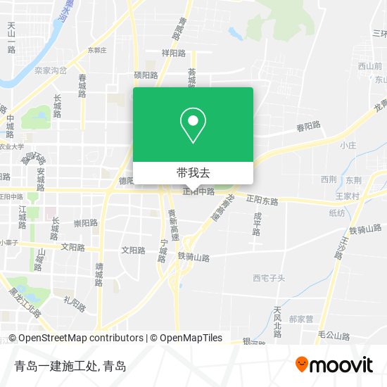 青岛一建施工处地图