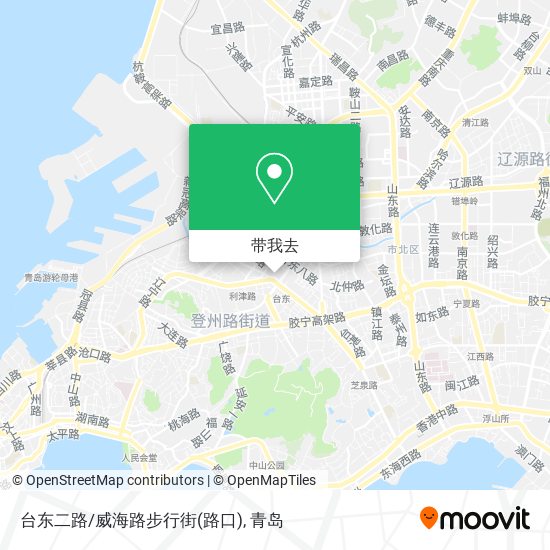 台东二路/威海路步行街(路口)地图