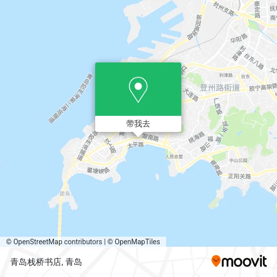 青岛栈桥书店地图