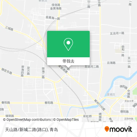 天山路/新城二路(路口)地图