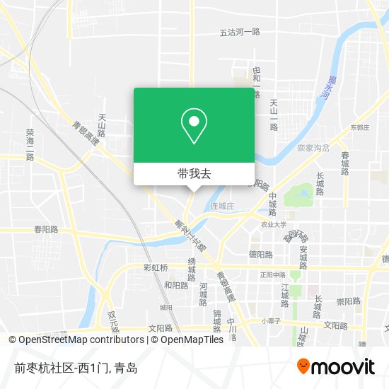 前枣杭社区-西1门地图