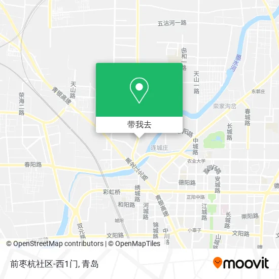 前枣杭社区-西1门地图