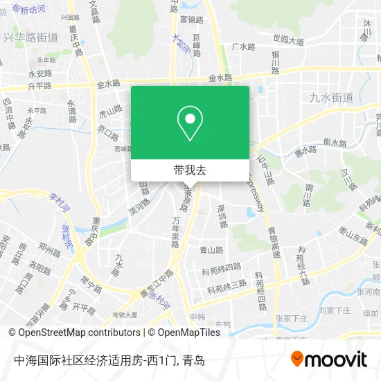 中海国际社区经济适用房-西1门地图