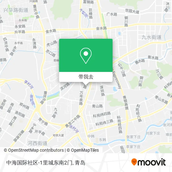 中海国际社区-1里城东南2门地图