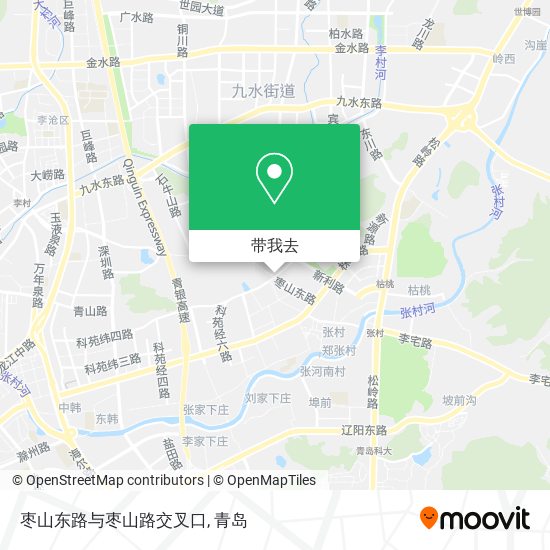 枣山东路与枣山路交叉口地图