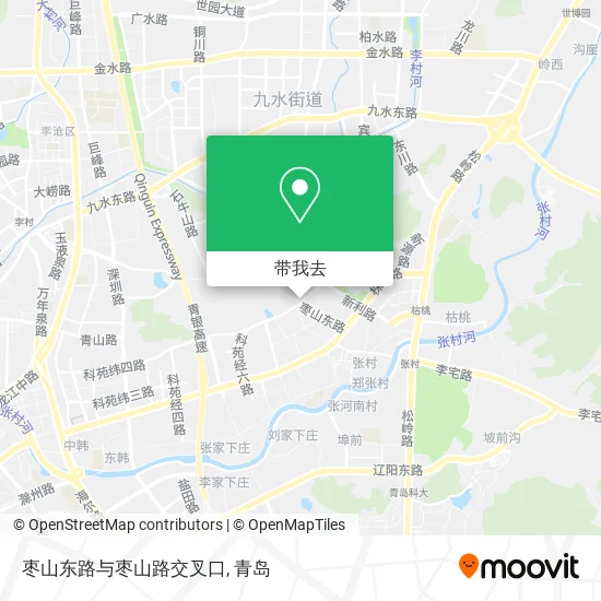 枣山东路与枣山路交叉口地图