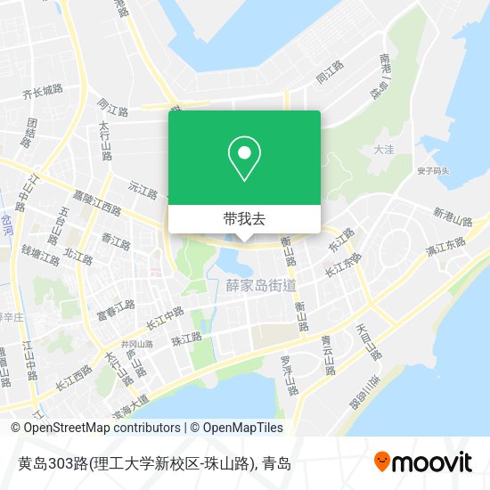 黄岛303路(理工大学新校区-珠山路)地图