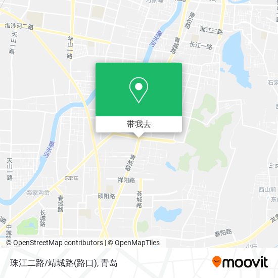 珠江二路/靖城路(路口)地图