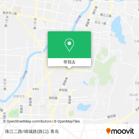 珠江二路/靖城路(路口)地图
