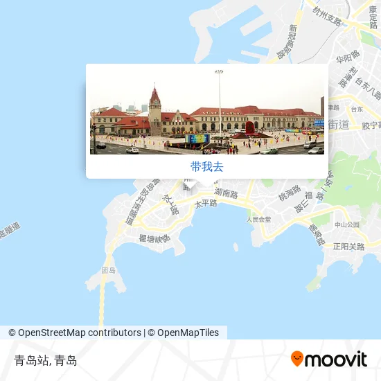 青岛站地图