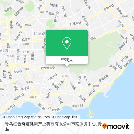青岛红色奇迹健康产业科技有限公司市南服务中心地图