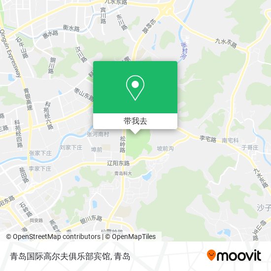 青岛国际高尔夫俱乐部宾馆地图