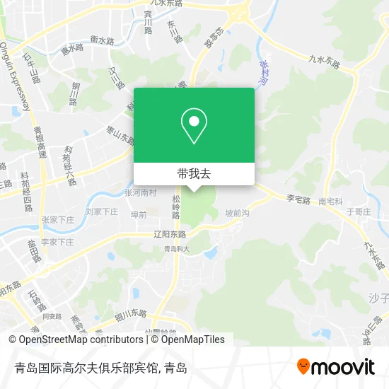 青岛国际高尔夫俱乐部宾馆地图