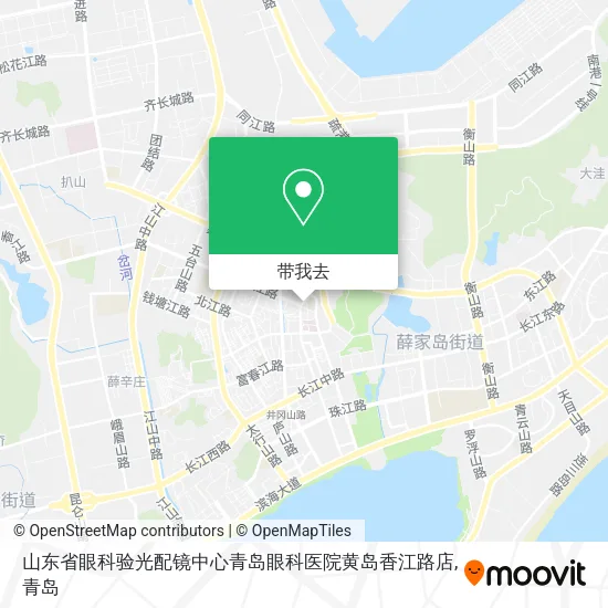 山东省眼科验光配镜中心青岛眼科医院黄岛香江路店地图