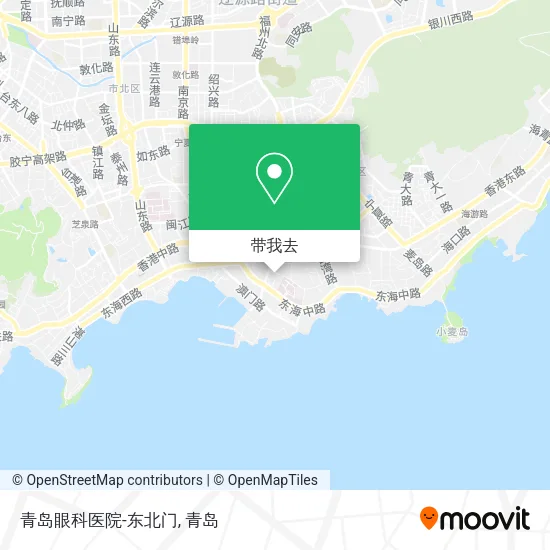 青岛眼科医院-东北门地图