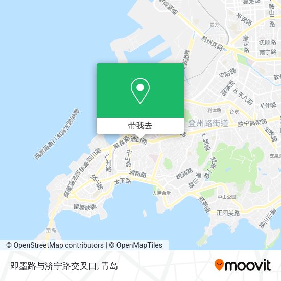即墨路与济宁路交叉口地图