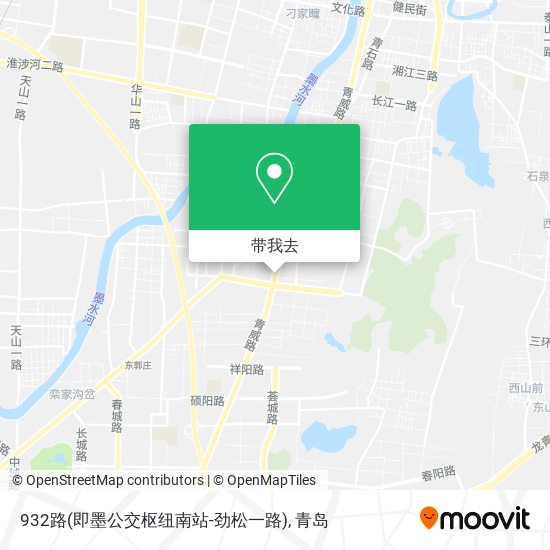 932路(即墨公交枢纽南站-劲松一路)地图