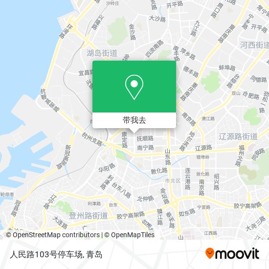 人民路103号停车场地图