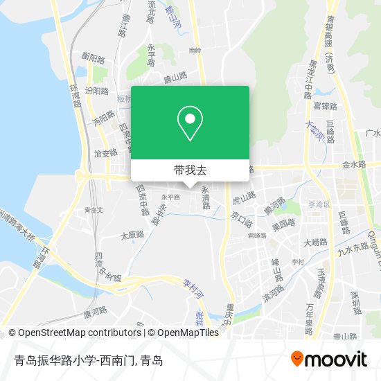 青岛振华路小学-西南门地图