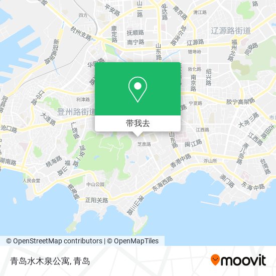 青岛水木泉公寓地图