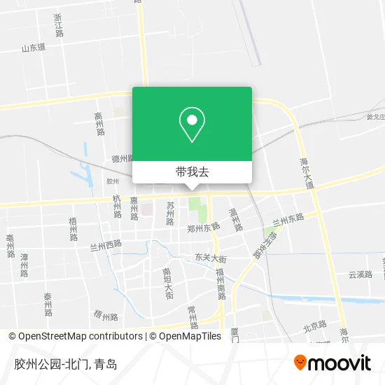 胶州公园-北门地图