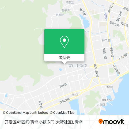 开发区42区间(青岛小镇东门-大湾社区)地图