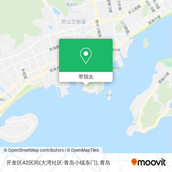 开发区42区间(大湾社区-青岛小镇东门)地图