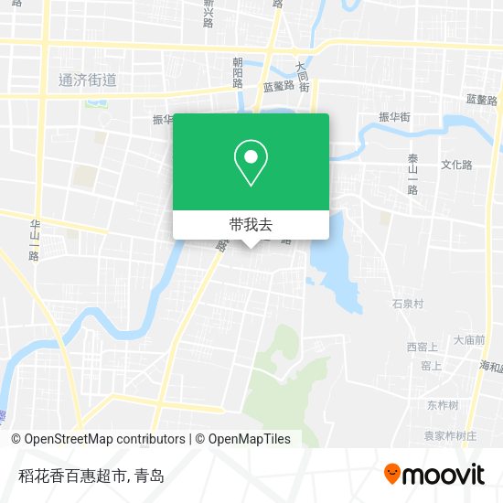 稻花香百惠超市地图