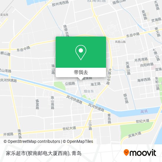 家乐超市(胶南邮电大厦西南)地图