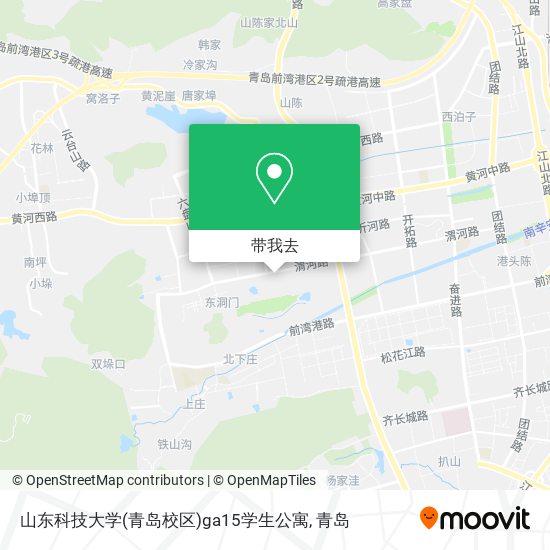 山东科技大学(青岛校区)ga15学生公寓地图