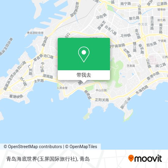 青岛海底世界(玉屏国际旅行社)地图