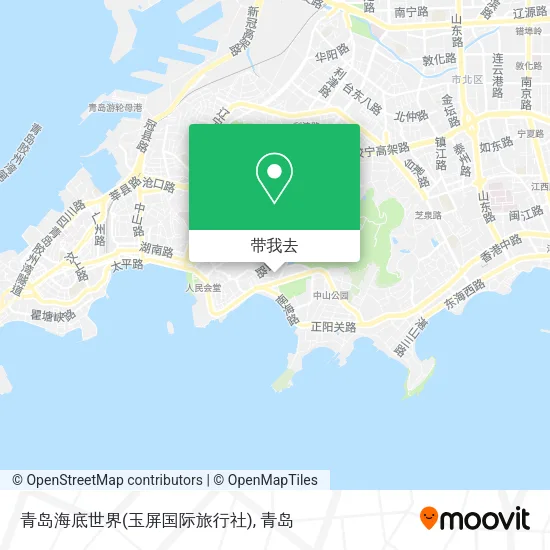 青岛海底世界(玉屏国际旅行社)地图