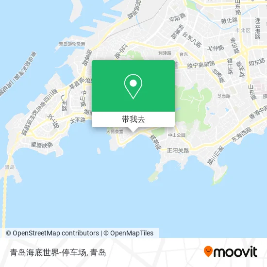 青岛海底世界-停车场地图