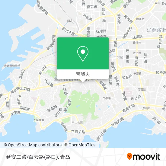 延安二路/白云路(路口)地图