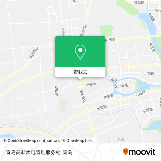 青岛高新水电管理服务处地图