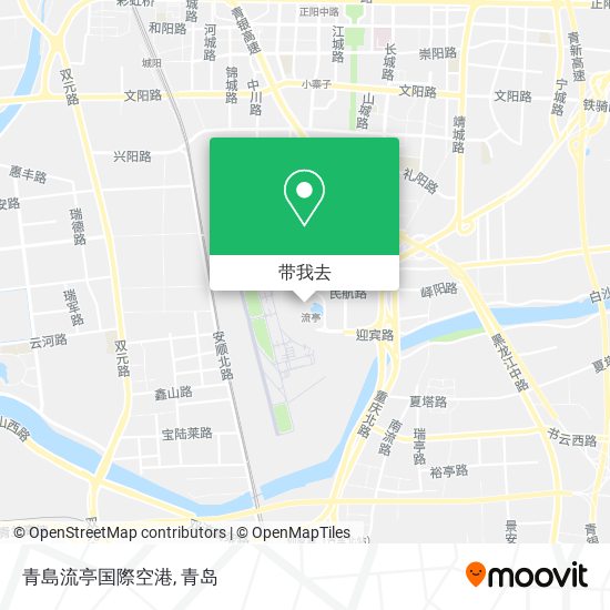 青島流亭国際空港地图