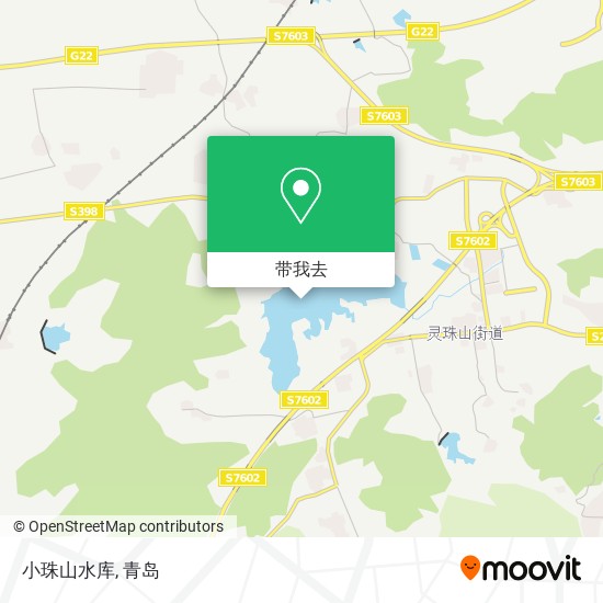 小珠山水库地图