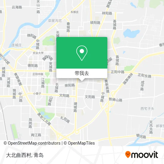 大北曲西村地图