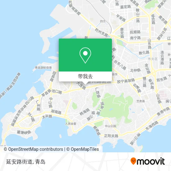 延安路街道地图
