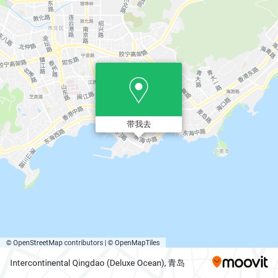 Intercontinental Qingdao (Deluxe Ocean)地图