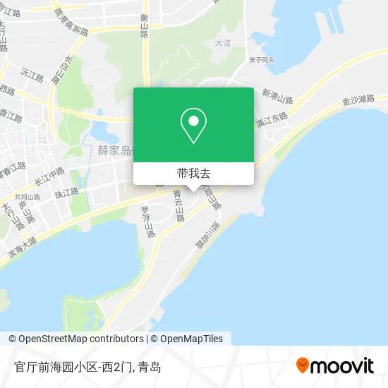 官厅前海园小区-西2门地图
