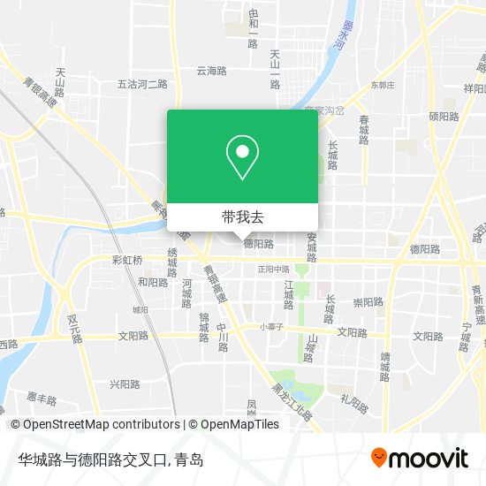 华城路与德阳路交叉口地图