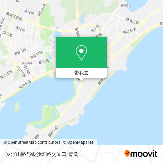 罗浮山路与银沙滩路交叉口地图