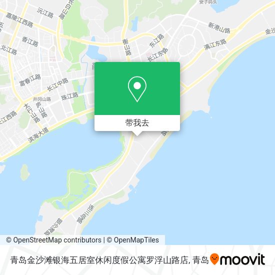 青岛金沙滩银海五居室休闲度假公寓罗浮山路店地图