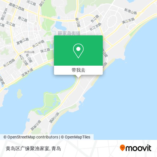 黄岛区广缘聚渔家宴地图