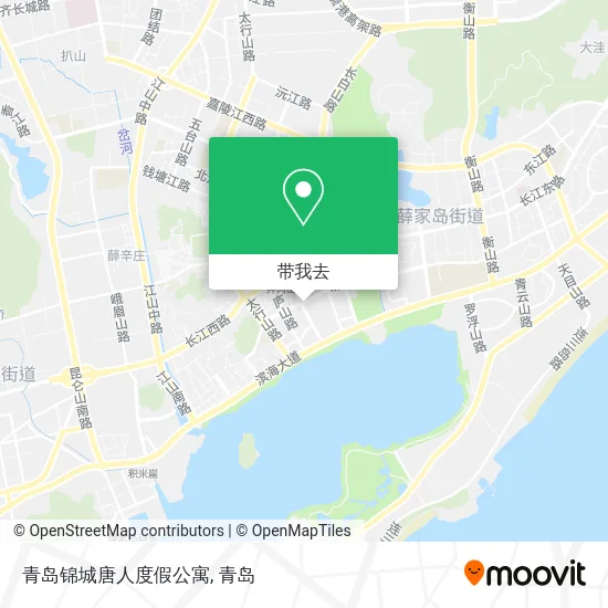 青岛锦城唐人度假公寓地图
