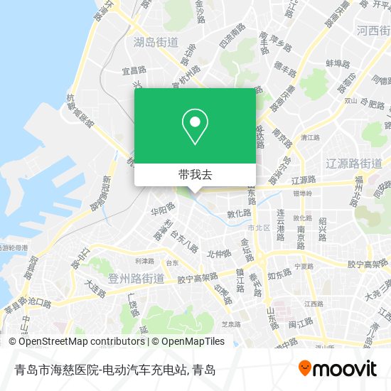 青岛市海慈医院-电动汽车充电站地图