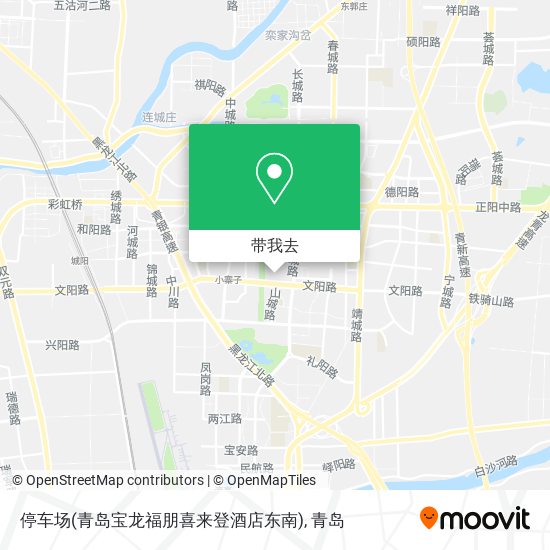 停车场(青岛宝龙福朋喜来登酒店东南)地图